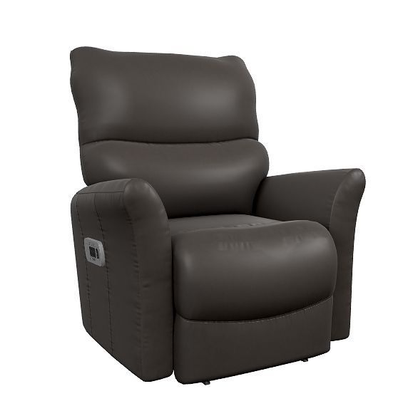 La-Z-boy Power Rocker Recliner Swivel with Head & Lumbar, Leather with Match