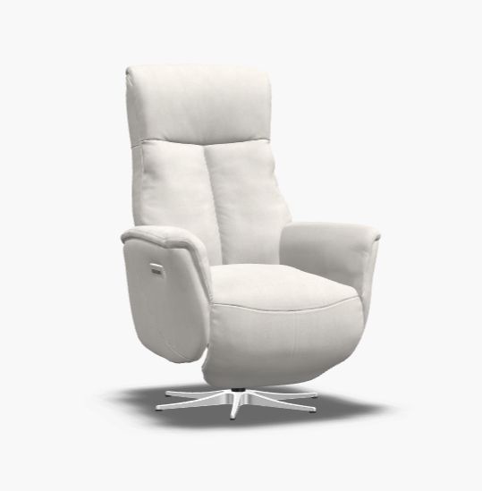 Palliser Power Swivel Recliner, Leather with Match