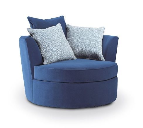 Accent Chair Swivel, Fabric