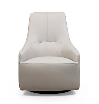 Accent Chair Swivel, Leather