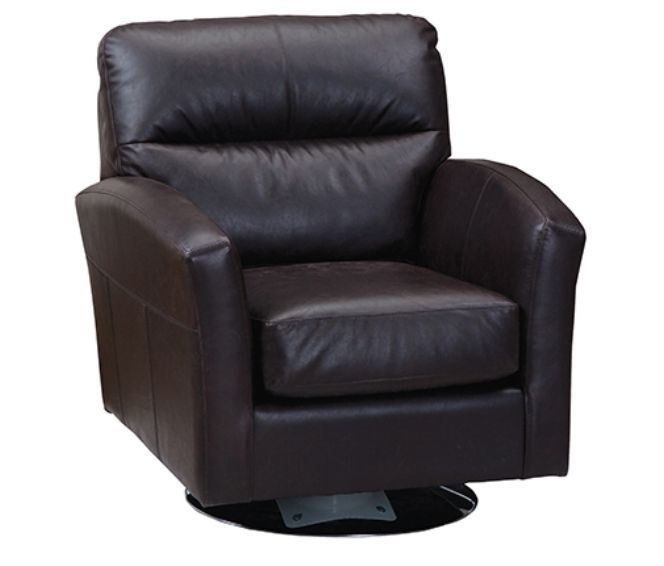 Accent Chair Swivel, Leather