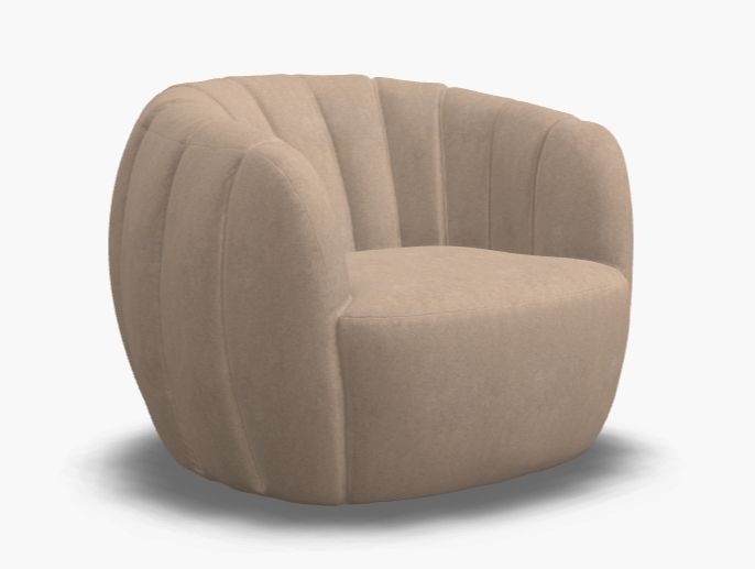 Accent Swivel Chair, Fabric