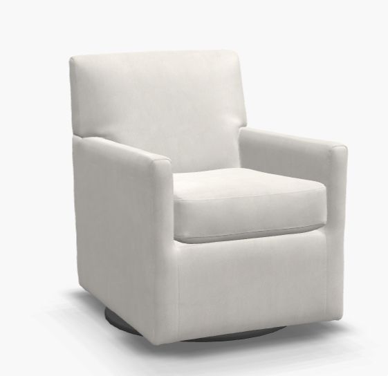 Accent Chair Swivel, Leather