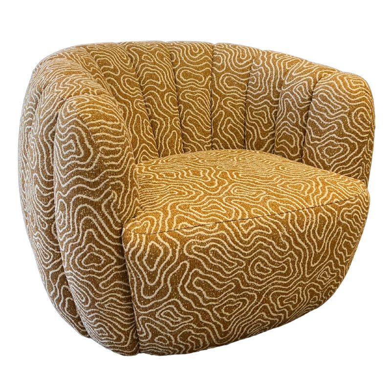 Accent Swivel Chair, Fabric