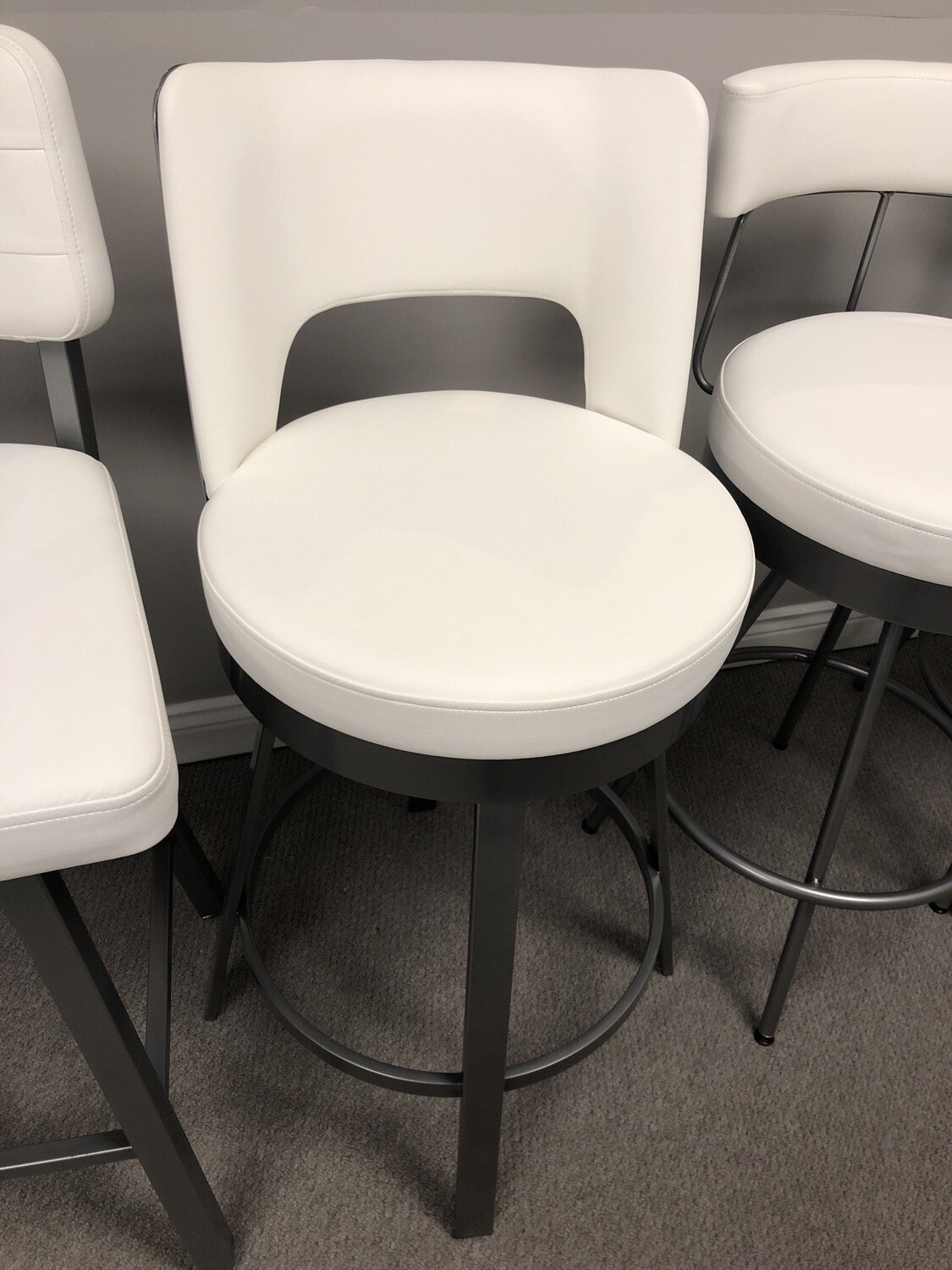 41435 Swivel Stool, Leather Like