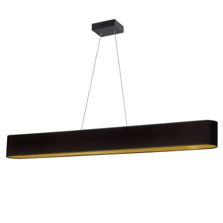 Aubrey 1-Light Matte Black Integrated LED Pendant