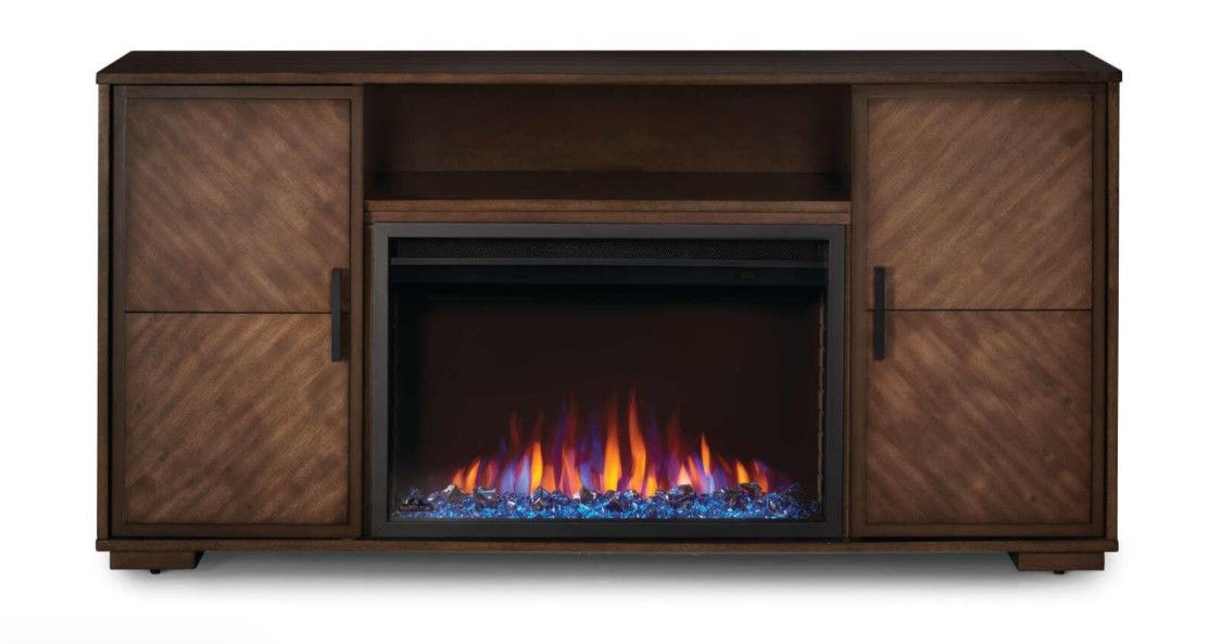 Hayworth Fireplace Media Console