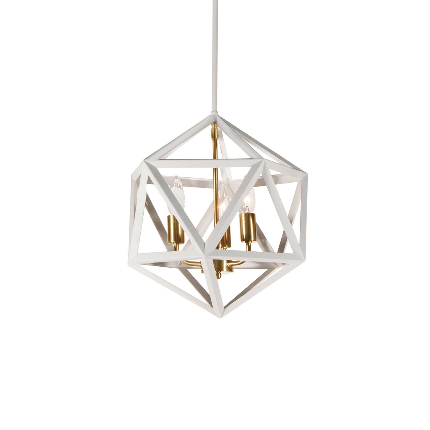 Archello 3-Light Matte White Chandelier