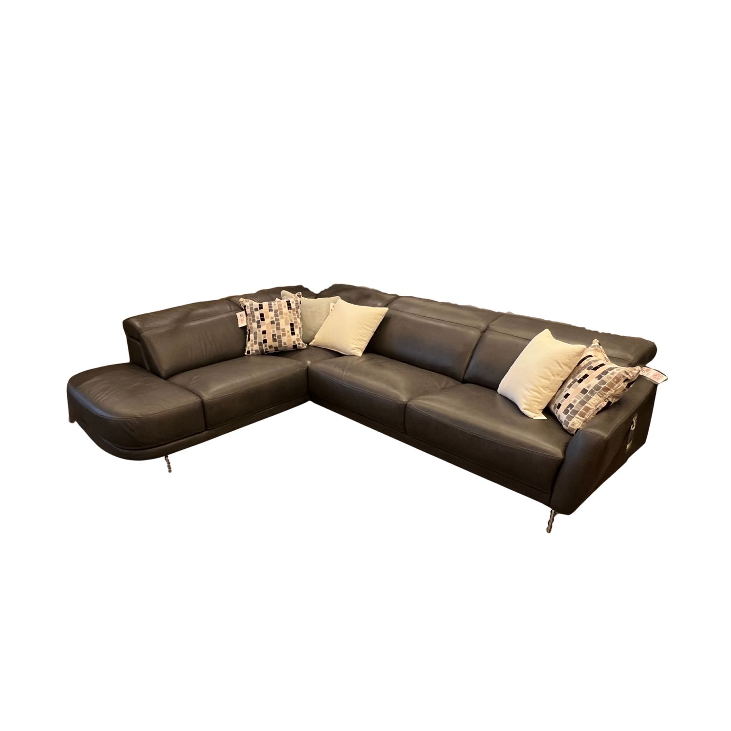Siena Sectional w/ Headrest, Leather