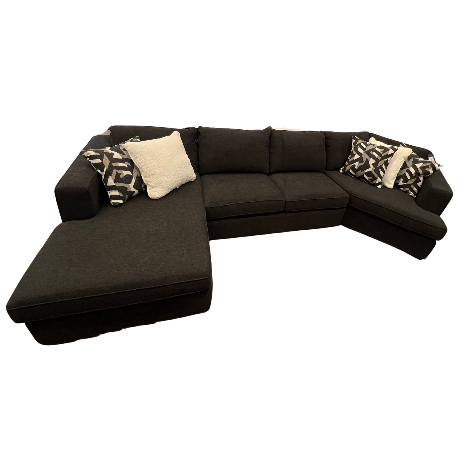 2900 Sectional w/ Chaise & Cuddler, Fabric