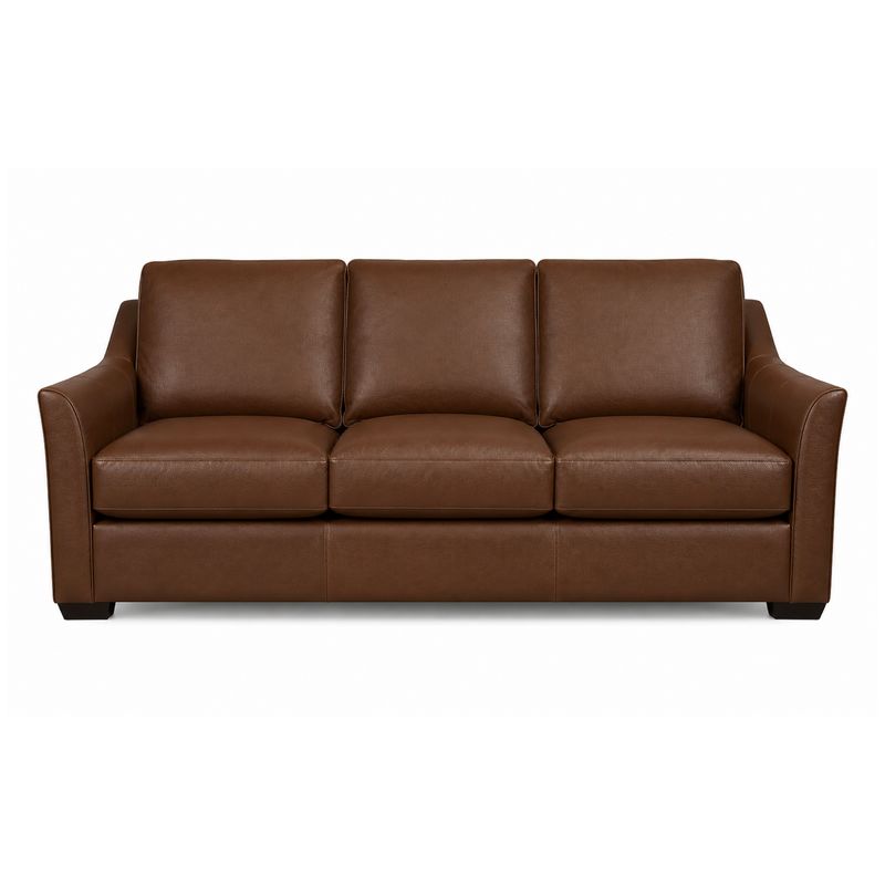 Custom Upholstery Gilbert Sofa, Leather Custom Upholstery Gilbert Sofa, Leather