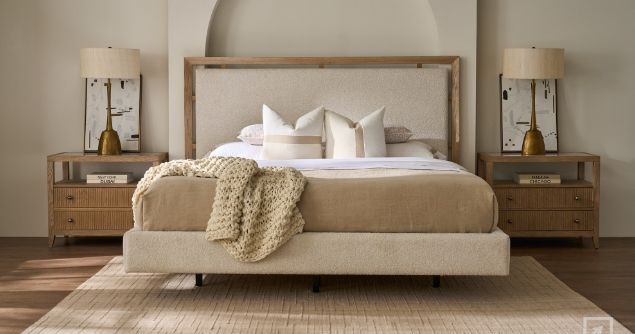 King Bed, Upholstered