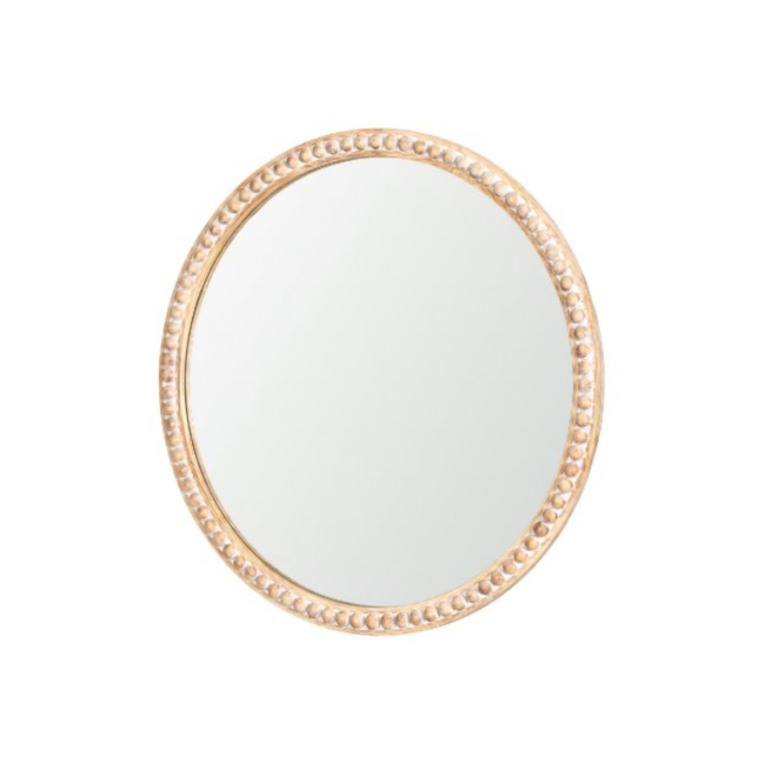 Roan Wood Beaded Mirror