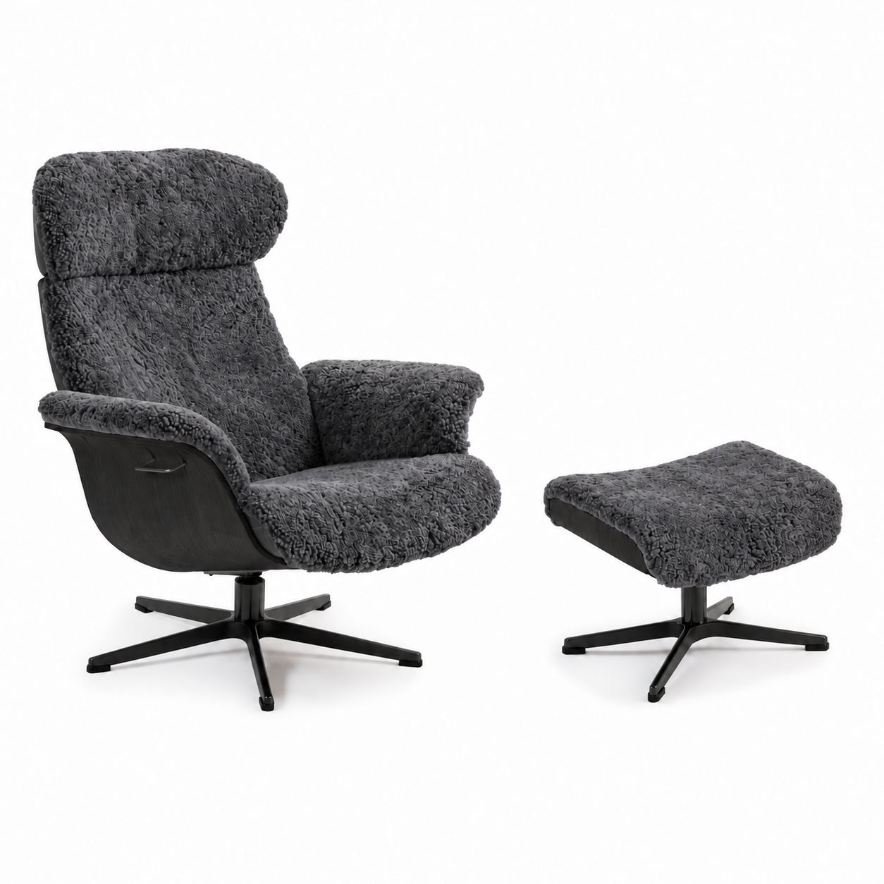 Conform Timeout High Chair w/ Ottoman, Sheepskin Conform Timeout High Chair w/ Ottoman, Sheepskin