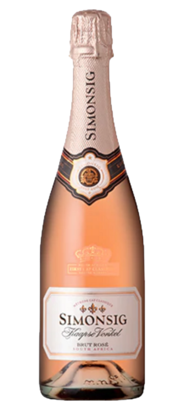 Simonsig Kaapse Vonkel Brut Rosé, Cap Classique, Stellenbosch, South Africa (VG)
