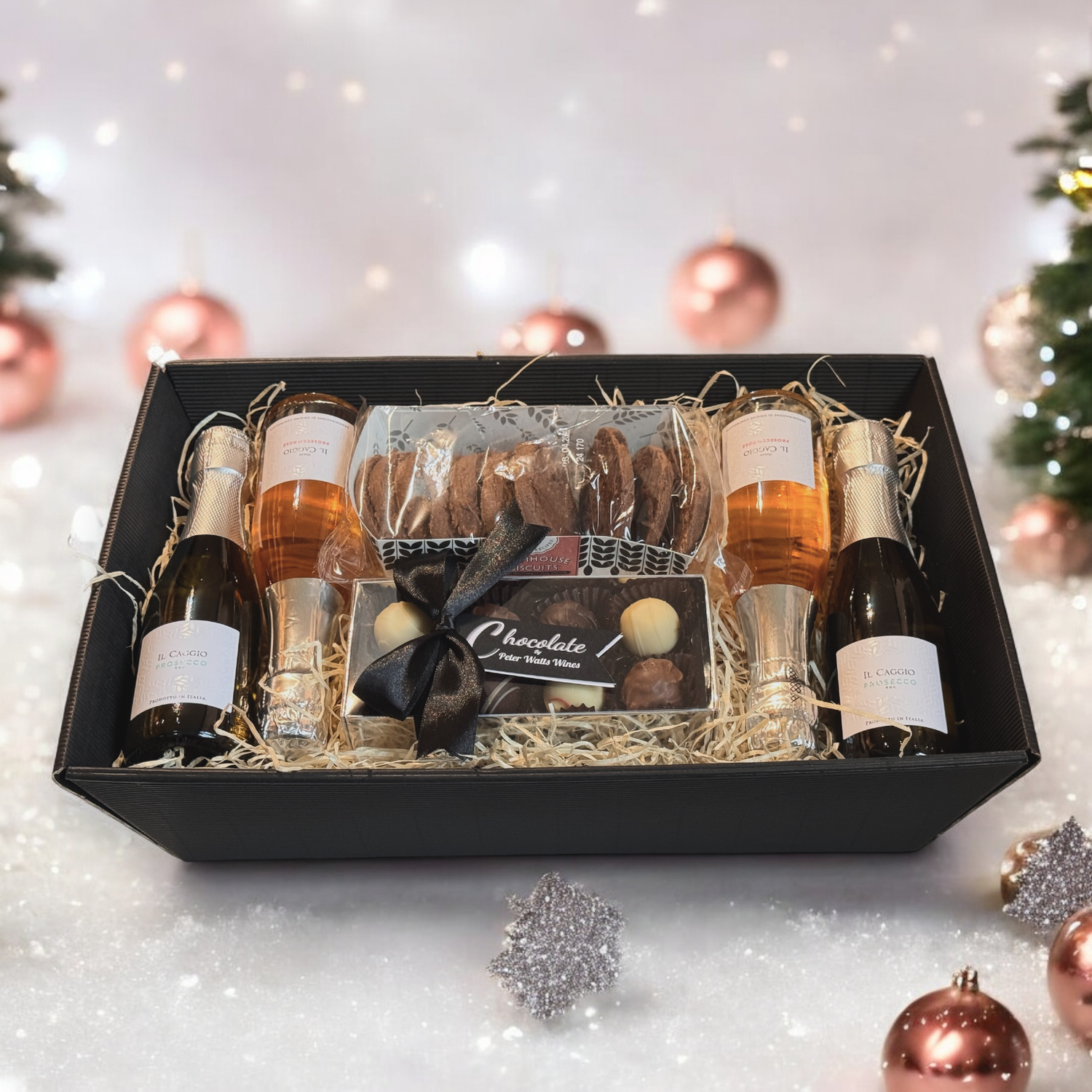 "The Box of Sweet & Fizz" Kraft Hamper