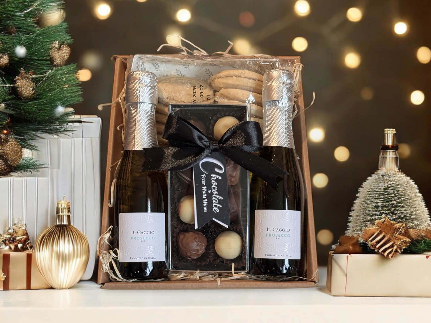 "The Sweet Sparkle" Mini Kraft Hamper