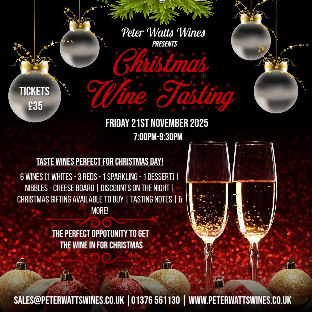 Christmas Wine Tasting Friday 21st November 2025