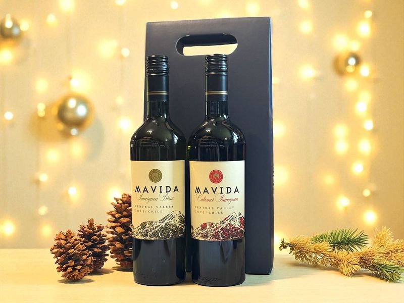 Mavida Sauvignon & Cabernet Sauvignon, Chile (VG) - 2 Bottle Gift