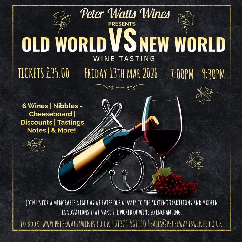 Old World vs New World - Wine Tasting - Friday 13th March 2026