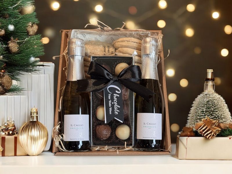 "The Sweet Sparkle" Mini Kraft Hamper