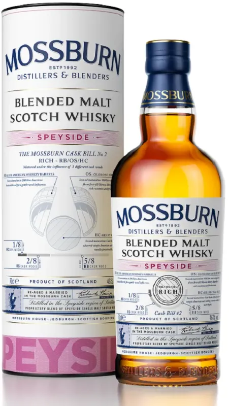 Mossburn Speyside Blended Malt Whisky 70cl 46% (VG)