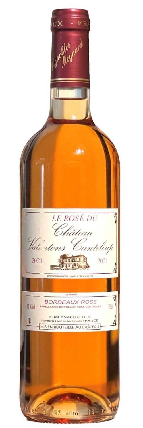Chateau Valentons Canteloup Rosé, Bordeaux, France