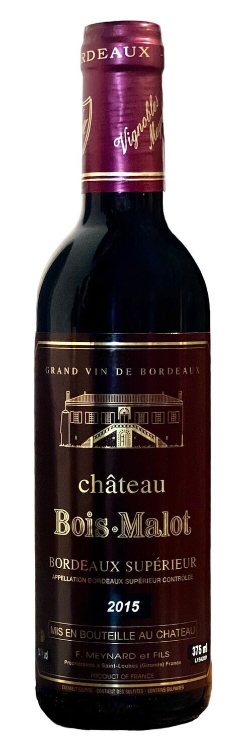 Chateau Bois Malot Rouge, Bordeaux, France 37.5cl Chateau Bois Malot Rouge, Bordeaux, France 37.5cl