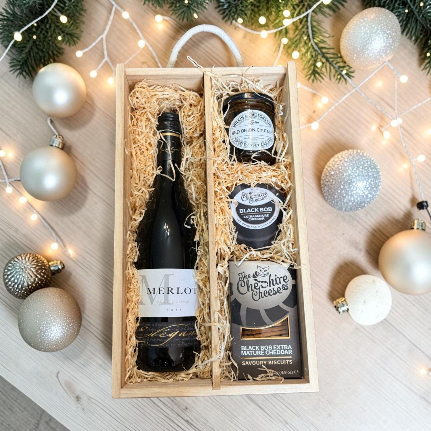 Wine, Cheese, Cracker & Chutney - Gift Set Wine, Cheese, Cracker & Chutney - Gift Set