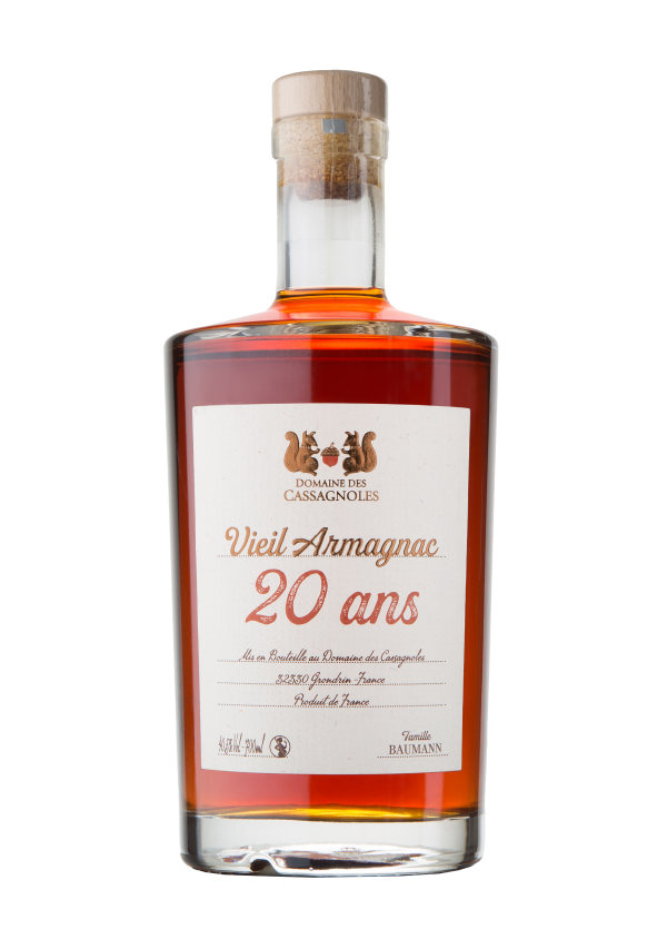 Armagnac 20 ans, Domaine des Cassagnoles 70cl 40.5% Armagnac 20 ans, Domaine des Cassagnoles 70cl 40.5%