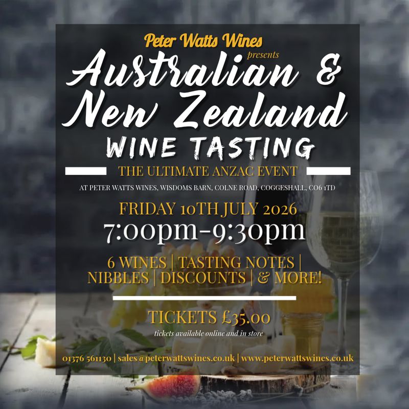 Australian & New Zealand - Wine Tasting - Friday 10th July 2026