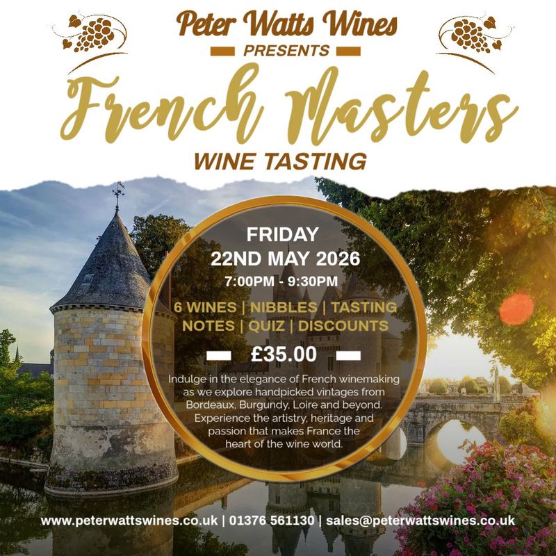 French Masters - Wine Tasting - Friday 22nd May 2026