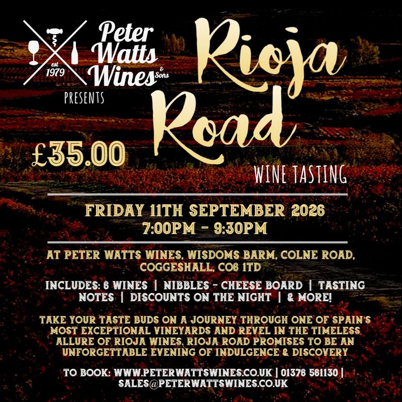 Rioja Road - Wine Tasting Friday 11th September 2026