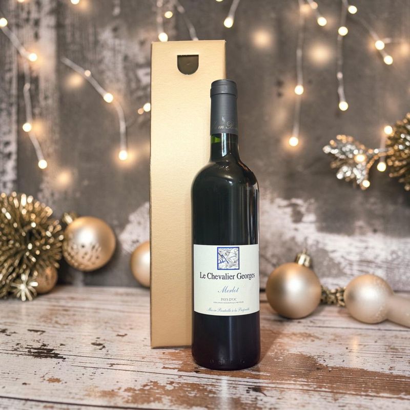 Chevalier Georges Merlot, France (VG) - 1 Bottle Gift