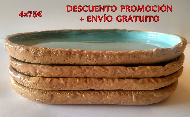 PLATO LAGOS VERDE PRO ENVÍO GRATIS