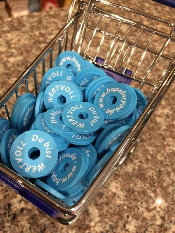 Einkaufswagen Chip 100 Stück Einkaufswagen Chip 100 Stück