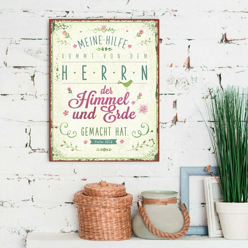Metallschild "Meine Hilfe"