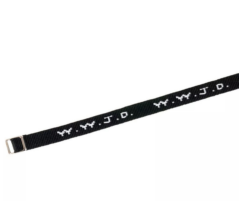 WWJD - Armband (gewebt schwarz) mit Metallverschluss WWJD - Armband (gewebt schwarz) mit Metallverschluss