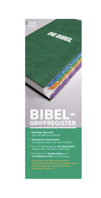 Bibel-Griffregister mit Farbsystem Bibel-Griffregister mit Farbsystem