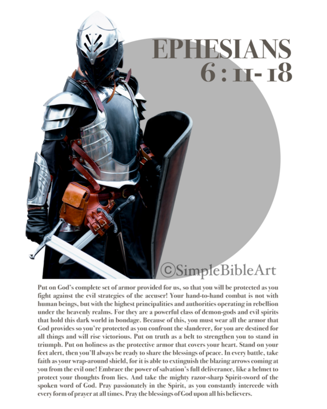 Poster - Digital Epheser 6, rund / Handmade bis 50x70 Poster - Digital Epheser 6, rund / Handmade bis 50x70