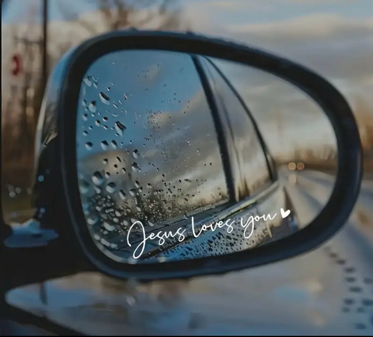 Aufkleber- Jesus loves you