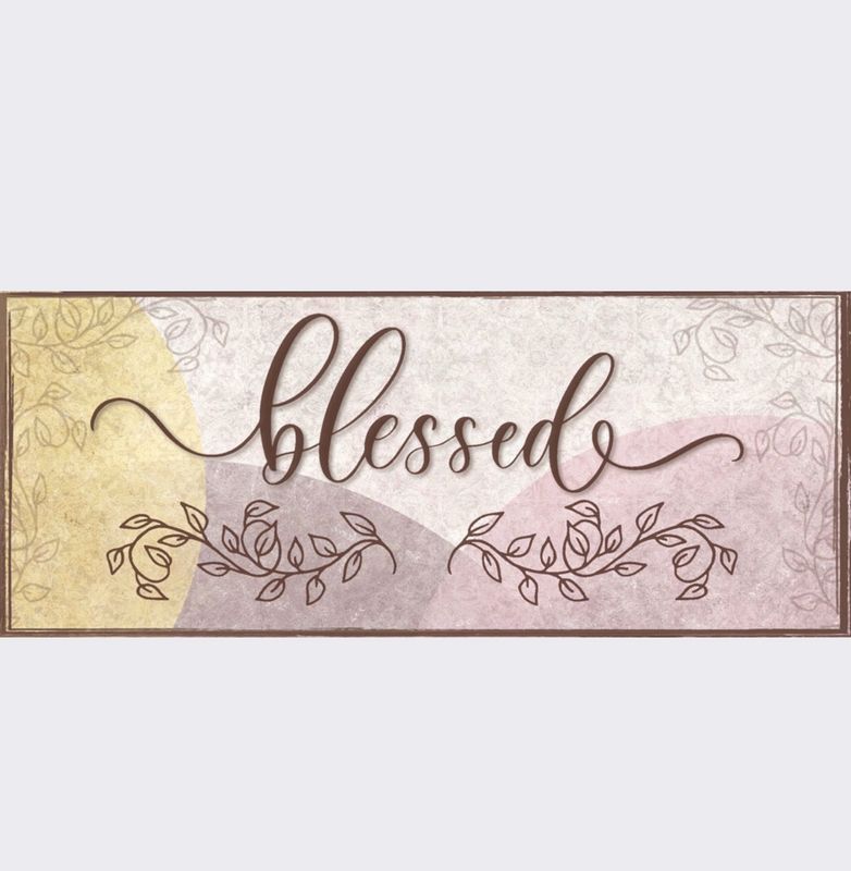 Metallschild „Blessed“ Metallschild „Blessed“