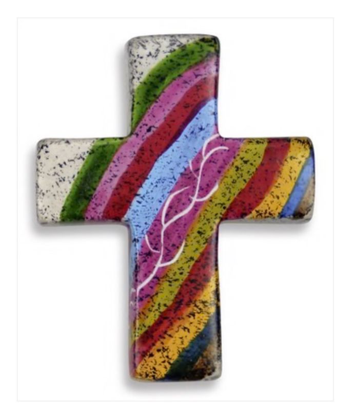 Handschmeichler Kreuz - Speckstein Unikat