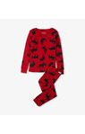 Moose On Red Kids Pajama Set