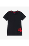 Moose on Red PJ Tee