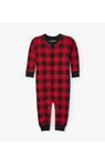 Buffalo Plaid Red Baby Union Suit