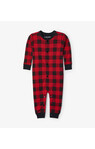Buffalo Plaid Red Baby Union Suit