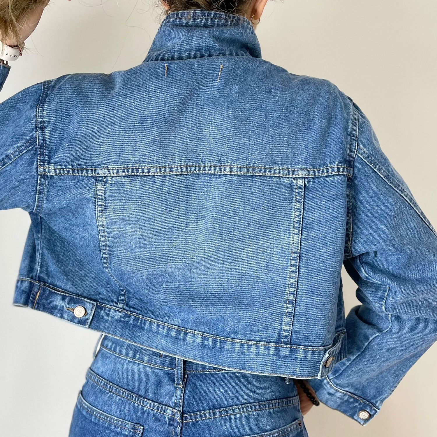 campera jean crop  -  MILANO