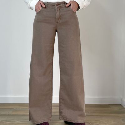 jean wide leg  -  HOUSTON habano, negro wash y gris