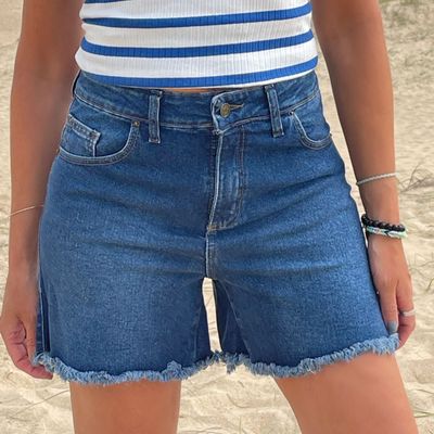 short SUECIA  -  jean claro y oscuro